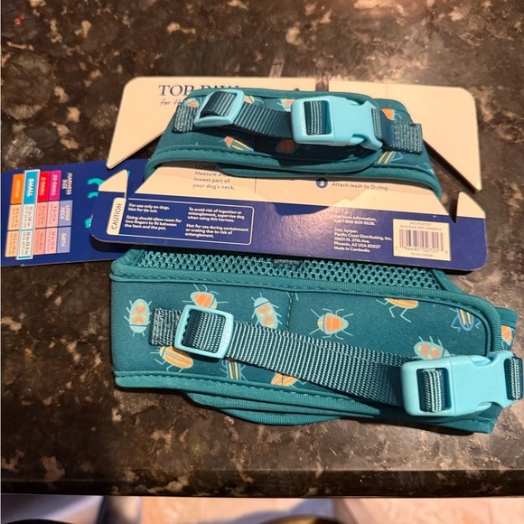 Top Paw Blue and Pink Harness Size Chart - Picture 2 of 3